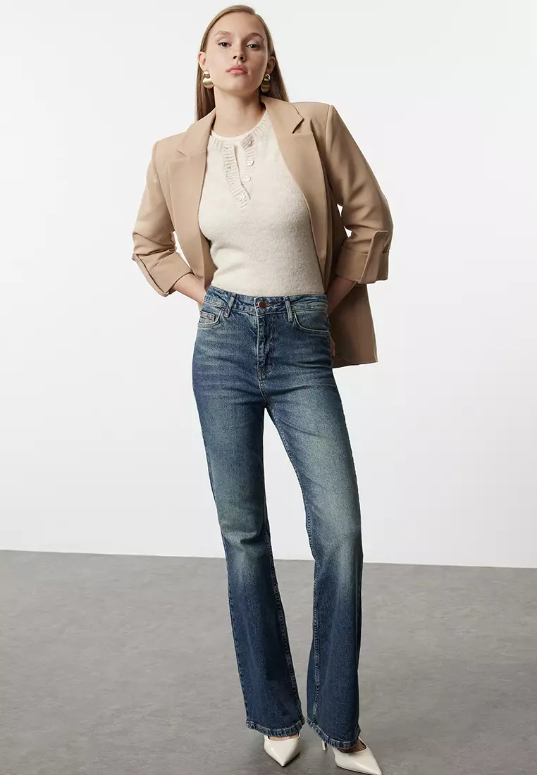 High Waist Flared Jeans