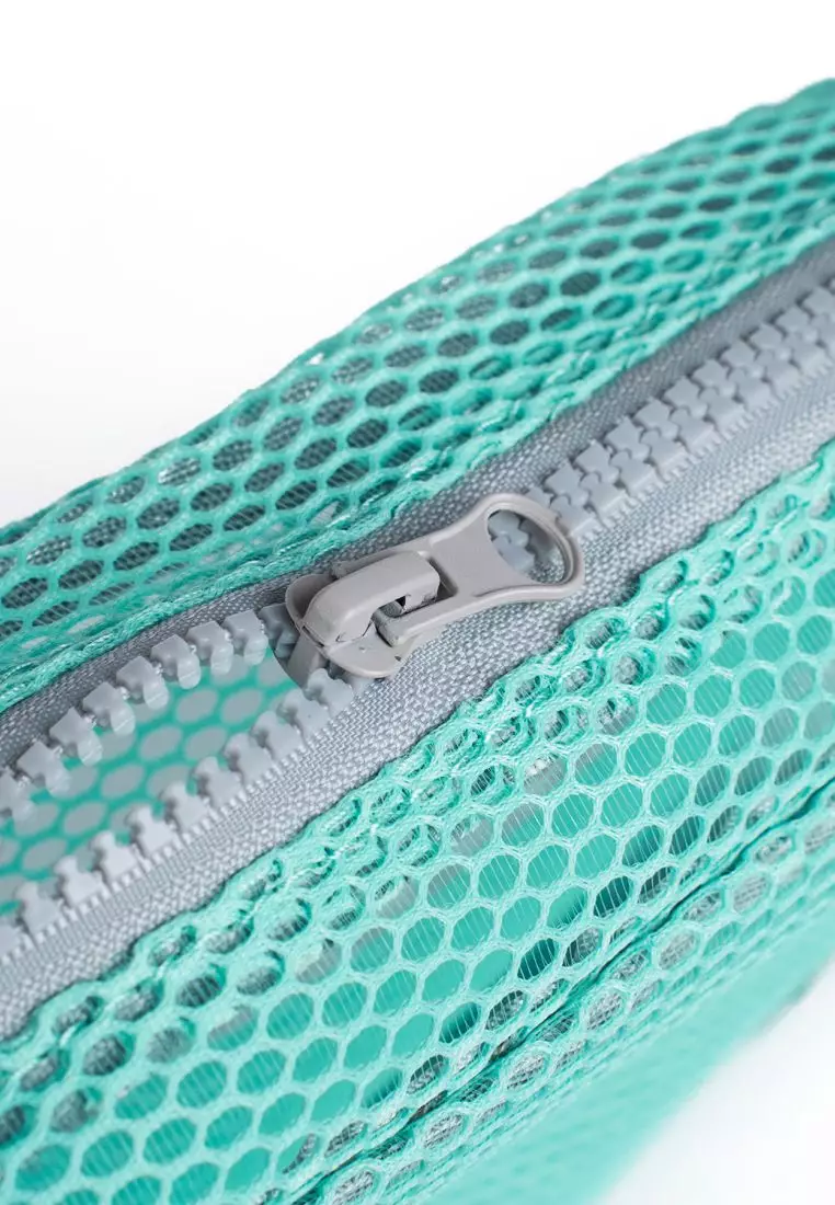 Crossing Jules Everywhere Mesh Pouch (Large) - Mint/Grey