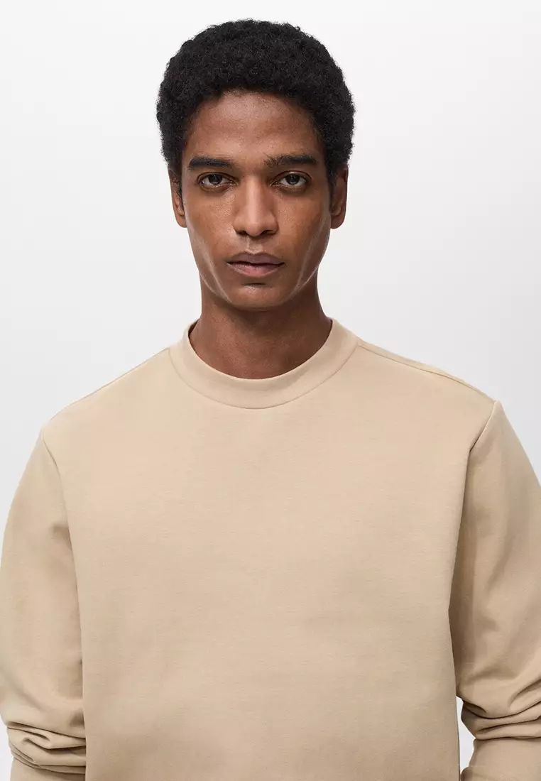 Cotton Sweatshirt Mango Man Sweatshirt Cotton Sweatshirt With Zip