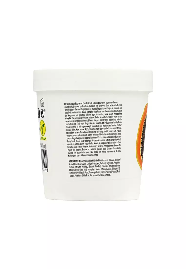 BYPHASSE Family Fresh Delice Hair Mask – Papaya 250ml