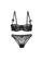 ZITIQUE black Women's Non-Padded Half Cup Lace Lingerie Set (Bra And Underwear) - Black 616F0US5104FA0GS_1