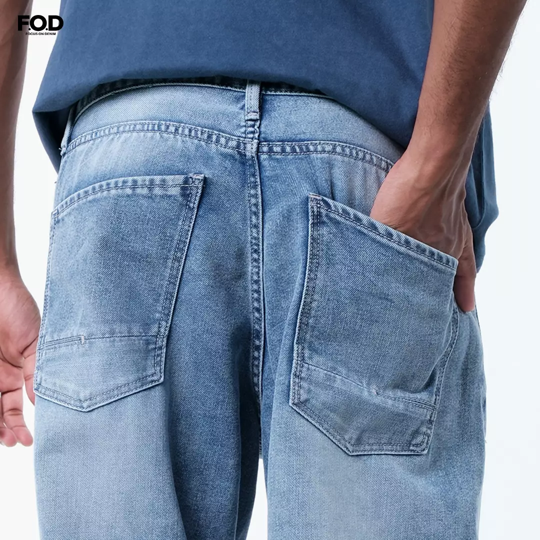 Celana Jeans Unisex Hoshi Light Blue