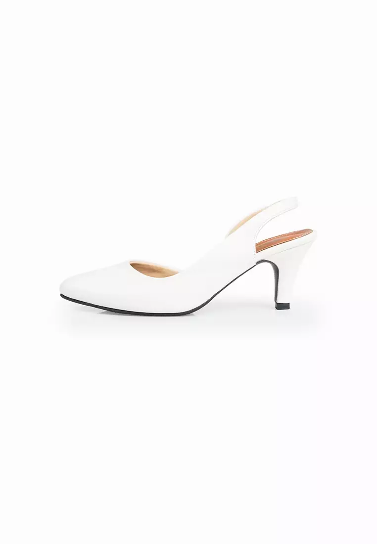 Seis Alena Sepatu High Heels  Wanita 7 cm Series-WHITE