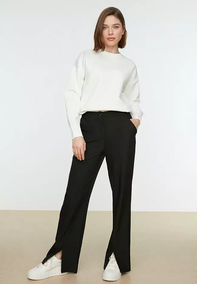 Buy Trendyol Split Flare Pants 2024 Online | ZALORA Singapore