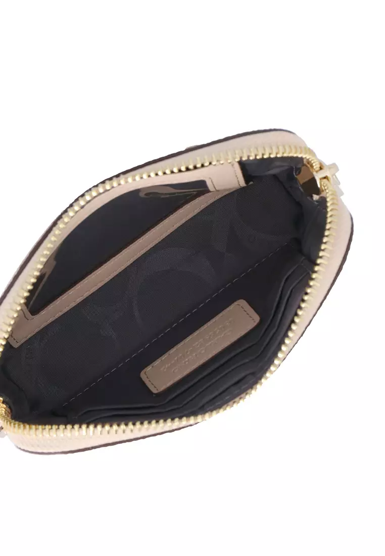 Medium Beige Carlo GEO Wristlet