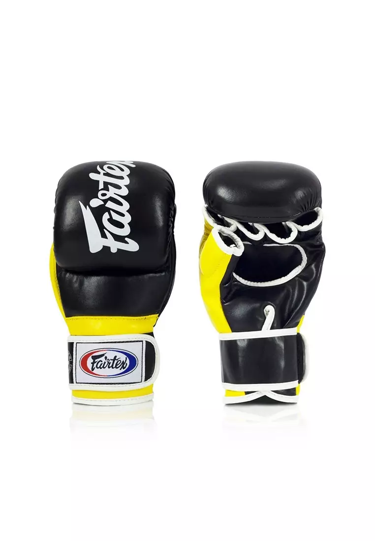 Fairtex Super Sparring MMA Grappling Gloves - FGV18 - Black/Yellow
