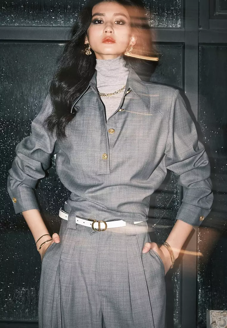 2025 new style minimalist style trousers suit K091611GY