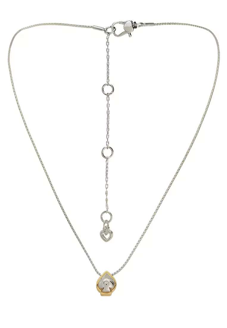 Sculpted Spade Pendant Necklace