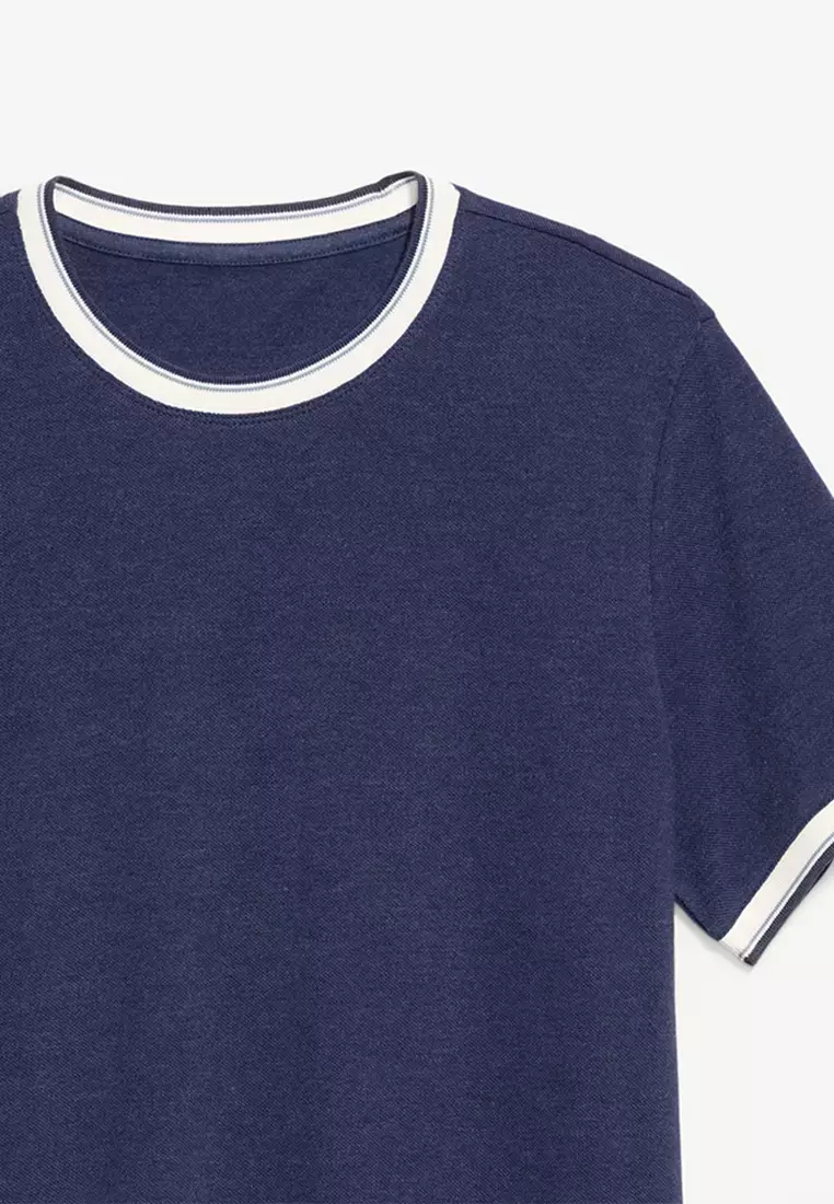 Crew-Neck Pique T-Shirt