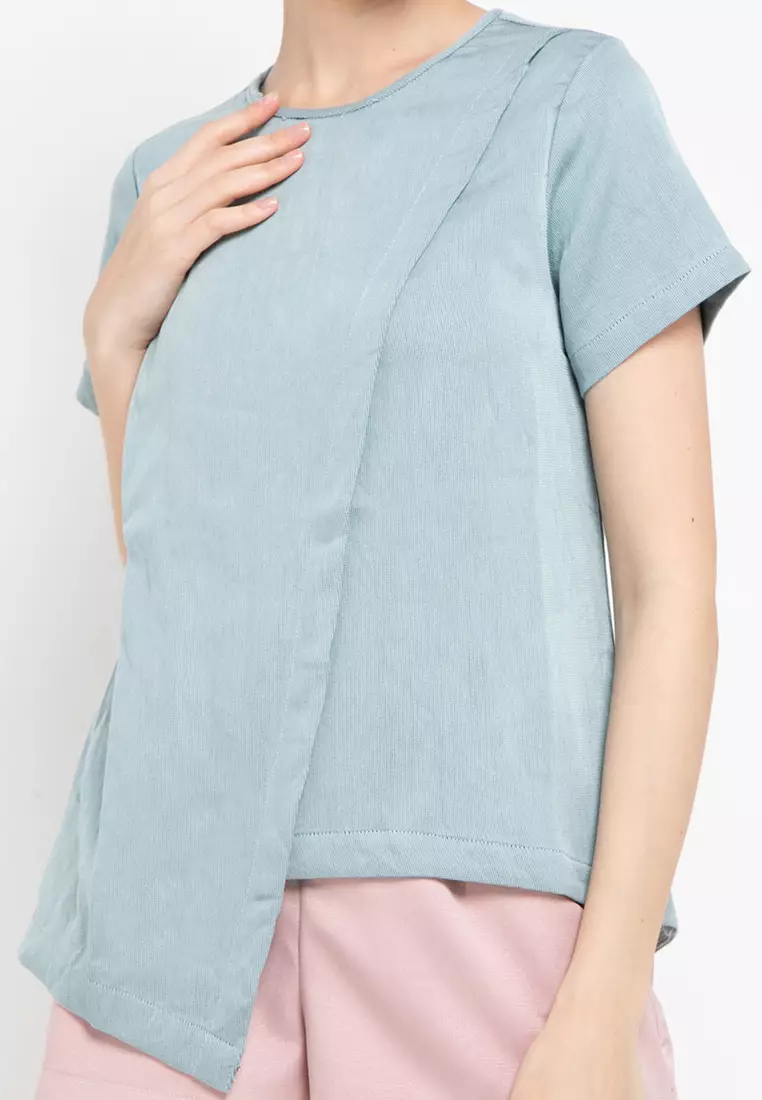 Abel Blouse In Blue-Black