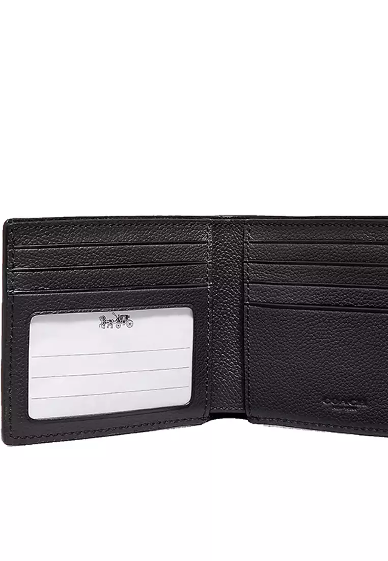 Buy Coach Coach Id Billfold Wallet Black 67630 2023 Online | ZALORA ...