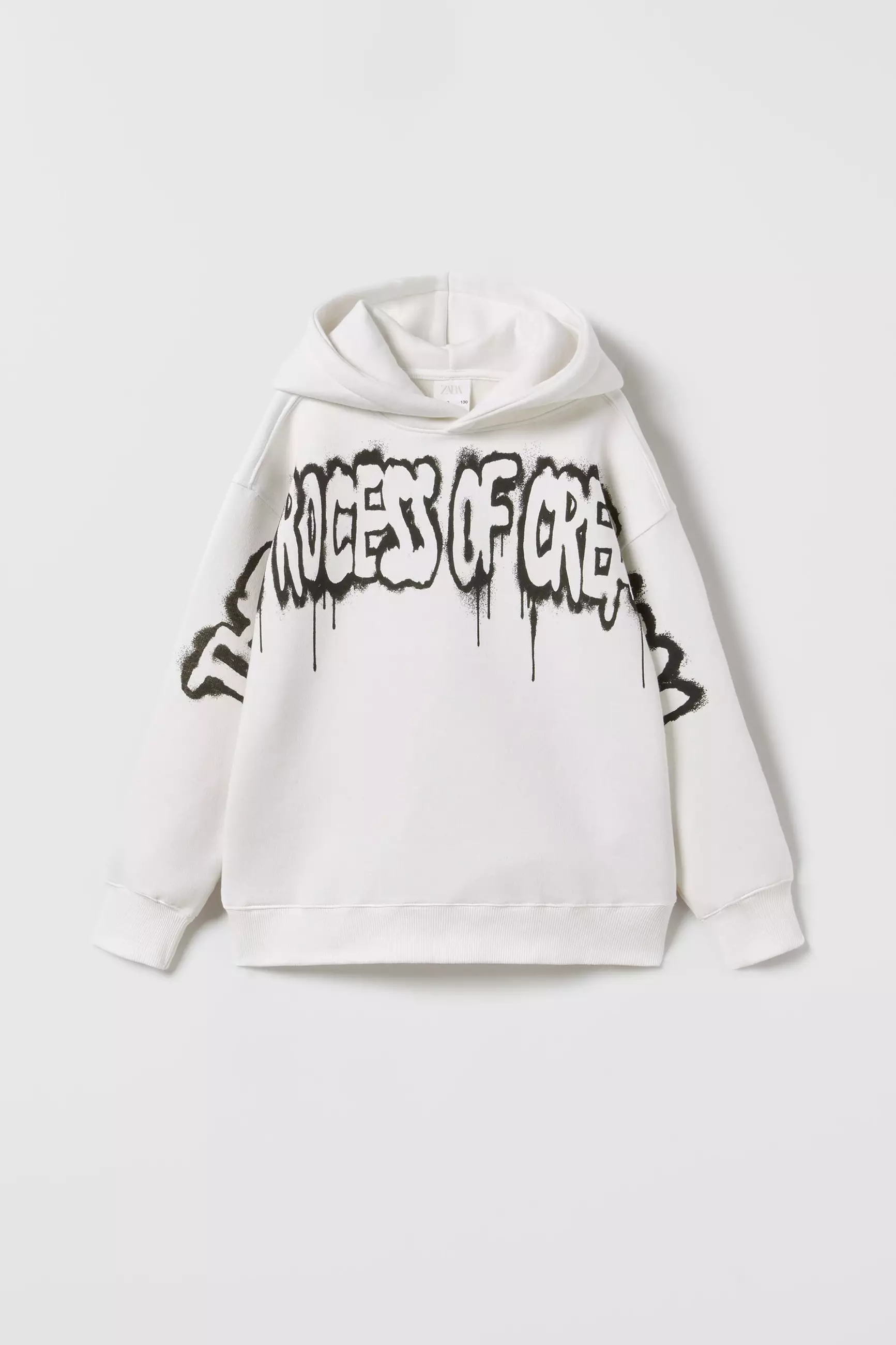 Embossed Graffiti Hoodie