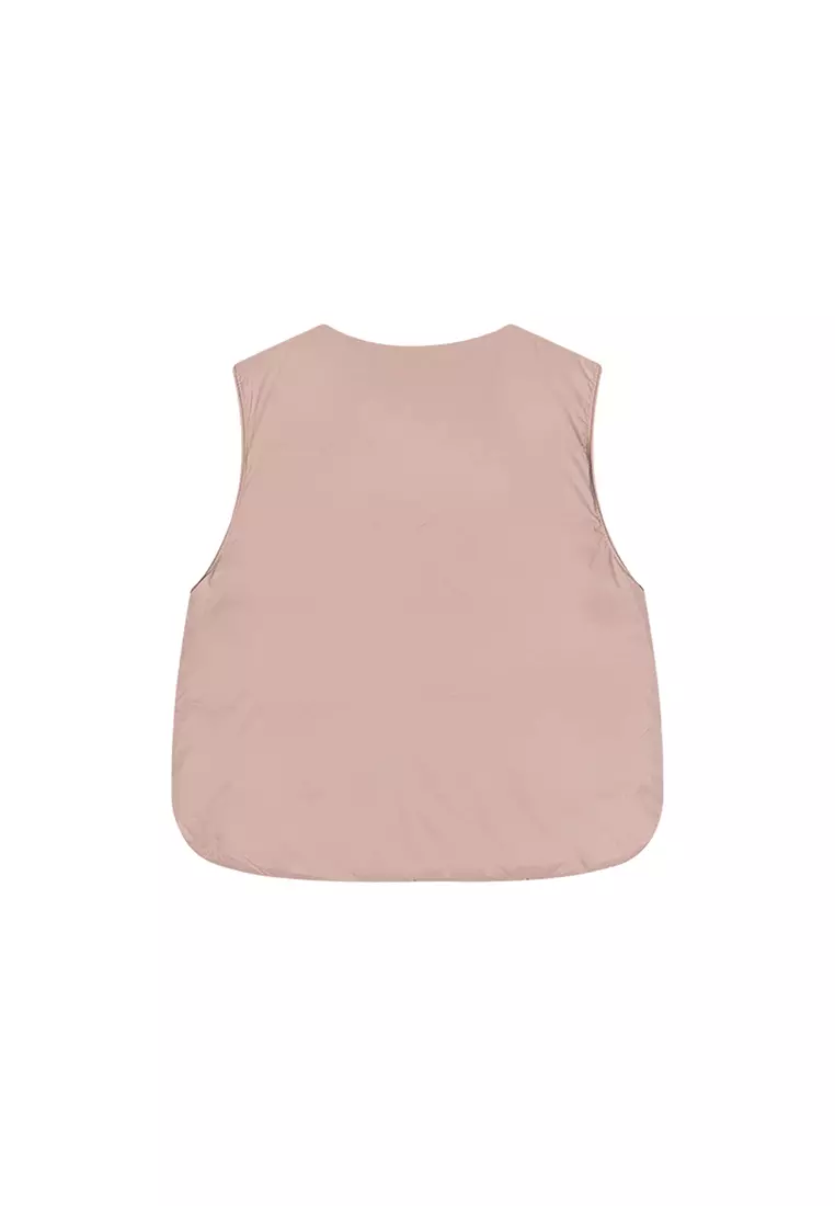 男女小童羽绒马甲充棉鼓包保暖羽绒背心