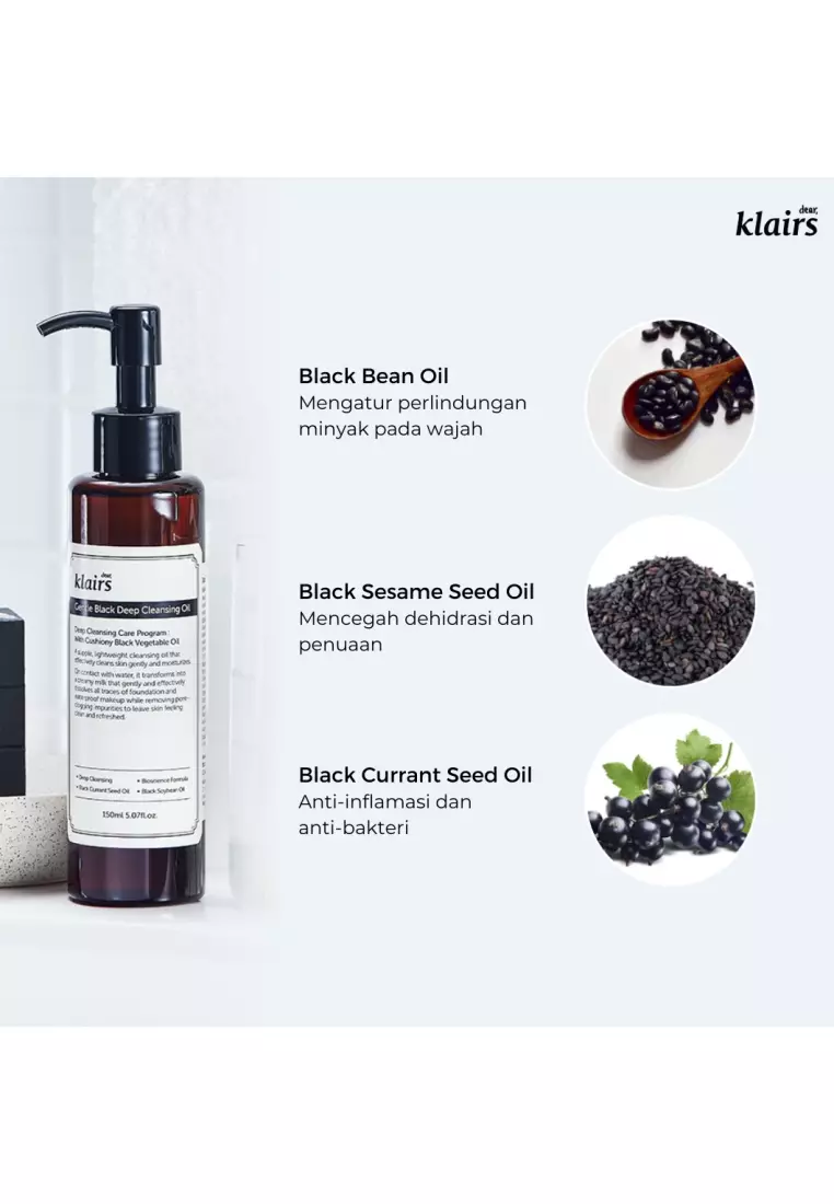 Dear Klairs Gentle Black Deep Cleansing Oil 150ml