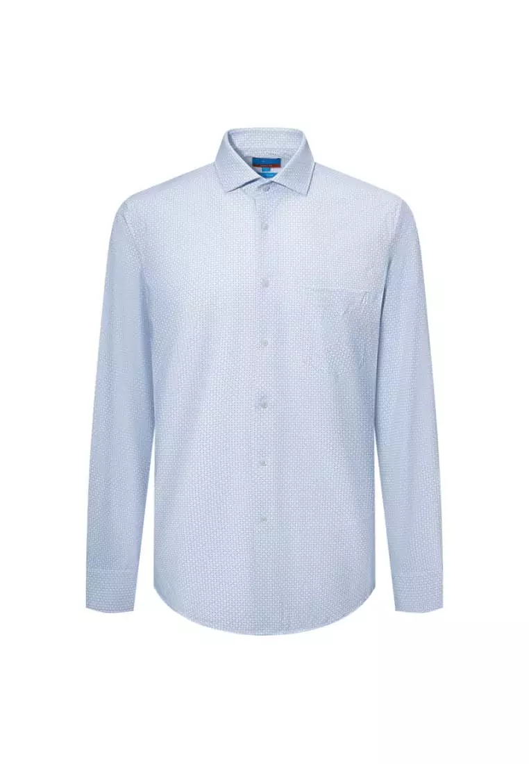 Non-Iron Dry Stretch Smart Fit Poplin Shirt