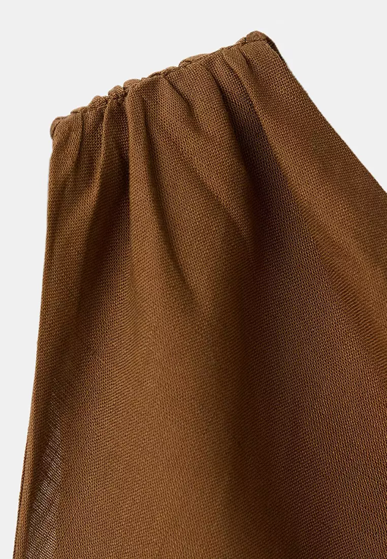Asymmetrical Dress With Side Slit