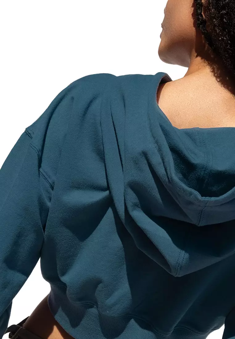 Double Zip Cropped Hoodie