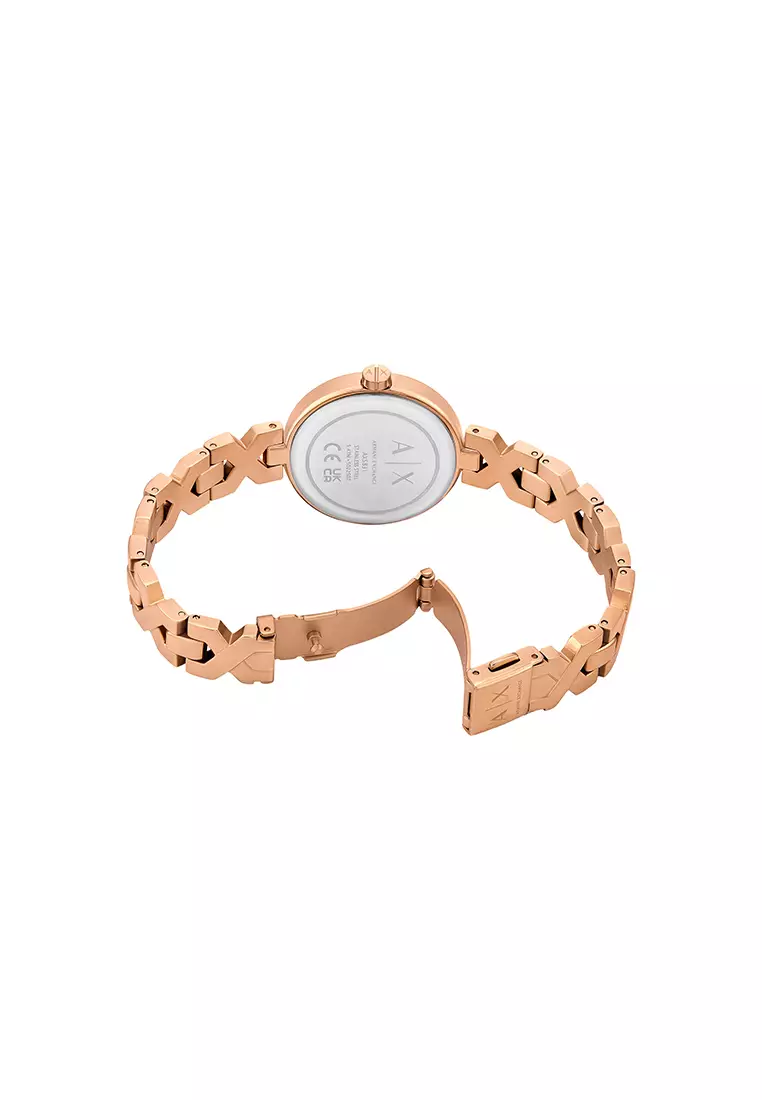 Ava Rose Gold Stainless Steel Watch Ax5832