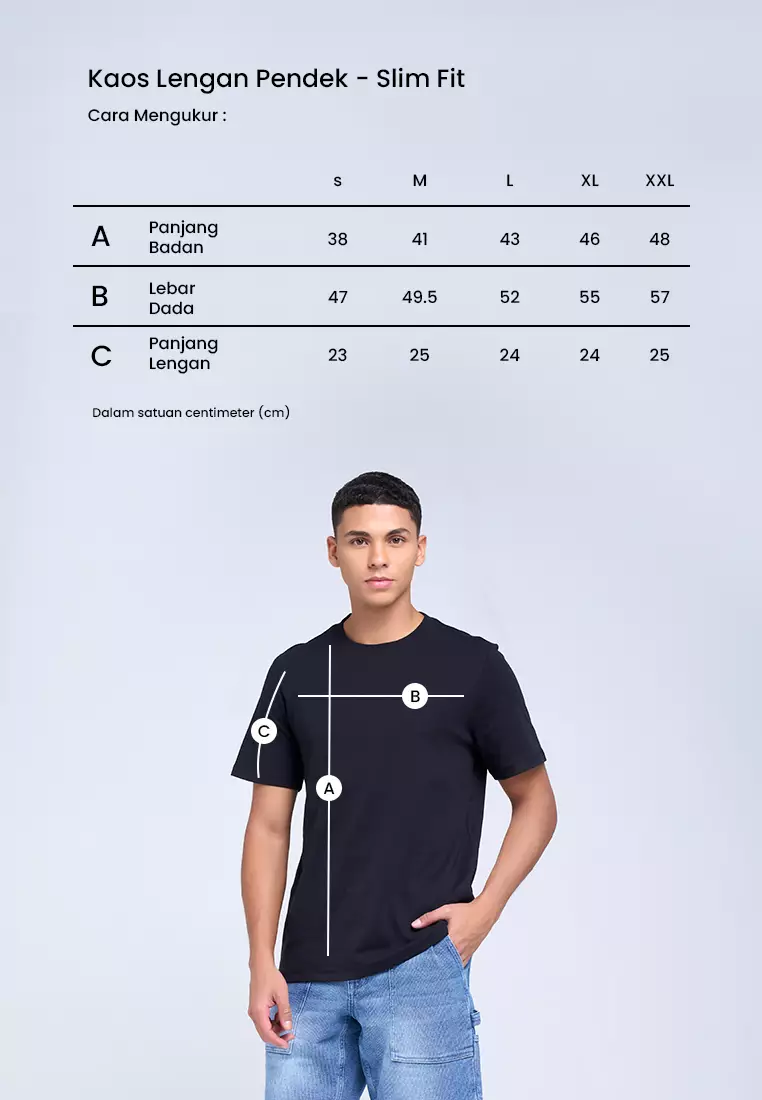 MANZONE - Kaos Lengan Pendek Pria Roudy 07 Slim Fit - Black