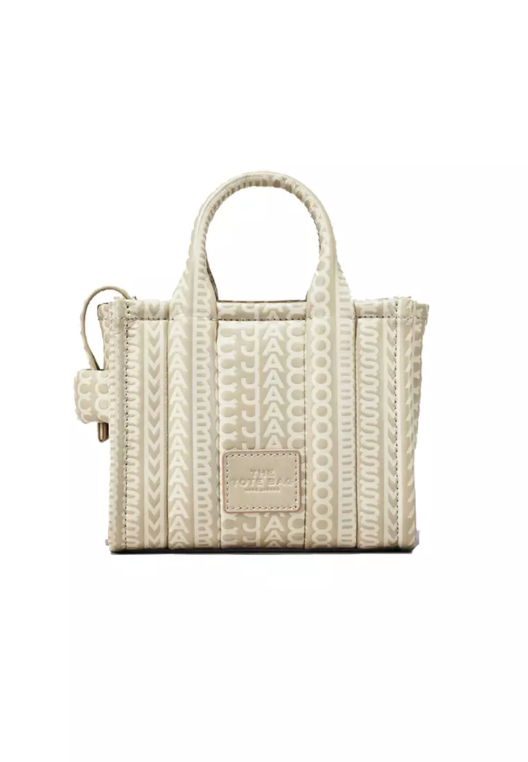 The Monogram Leather Mini Tote Bag Khaki H052L03FA22