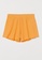H&M yellow Textured Shorts 79181AA367EC64GS_5