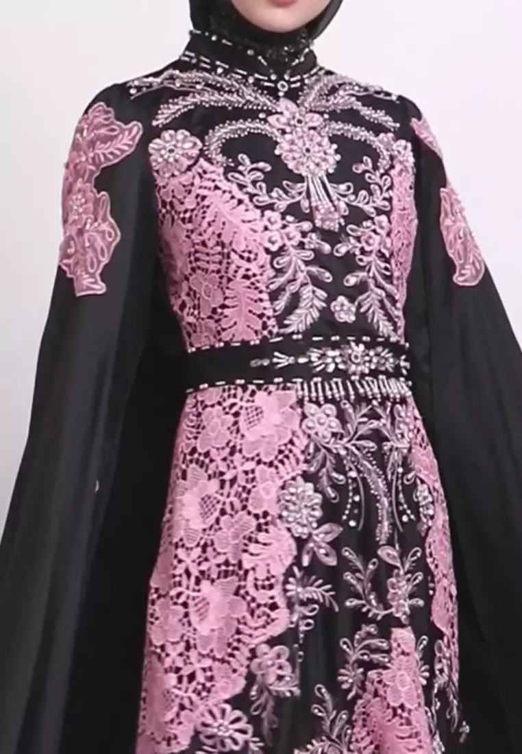 Bibiq Gamis Brokat Satin