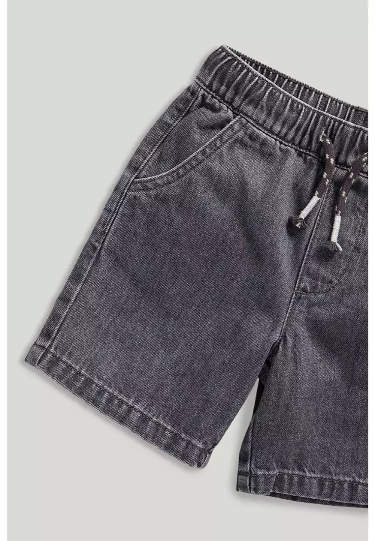 Grey Denim Shorts