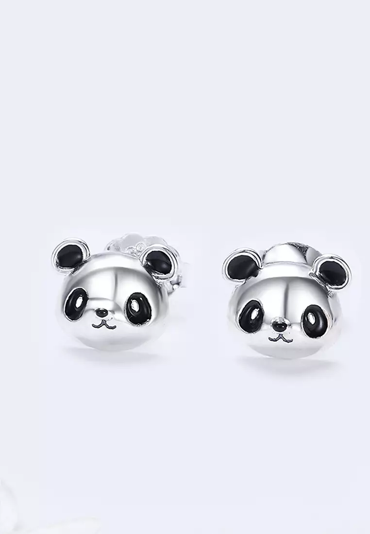 Panda Face Earrings