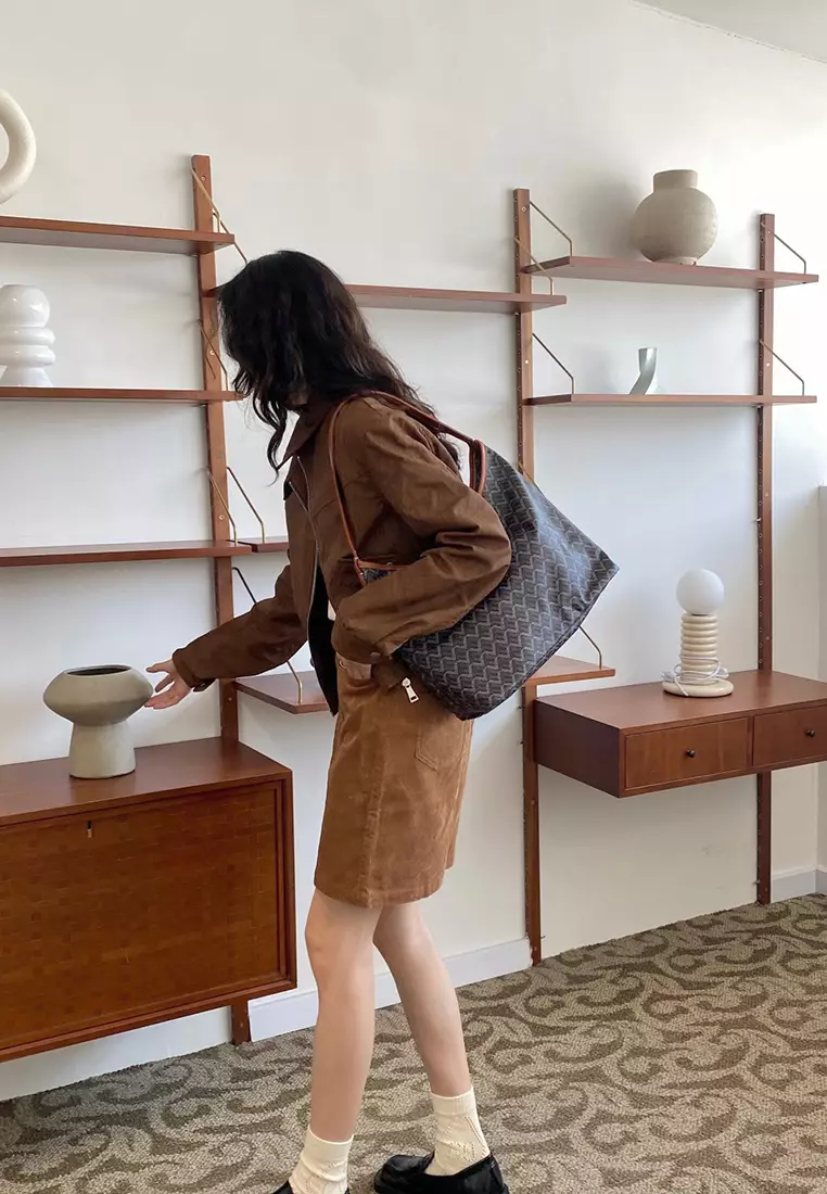 Half Round HOBO Bag - Brown