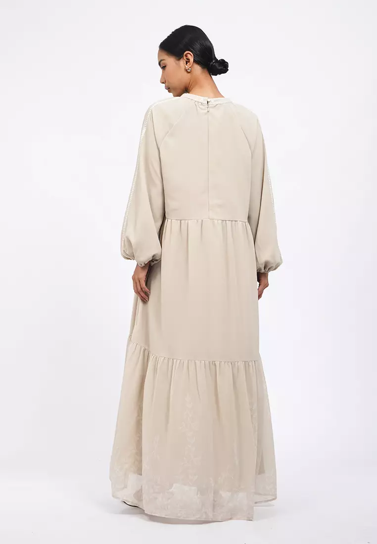 Round Neck Tiered Gamis