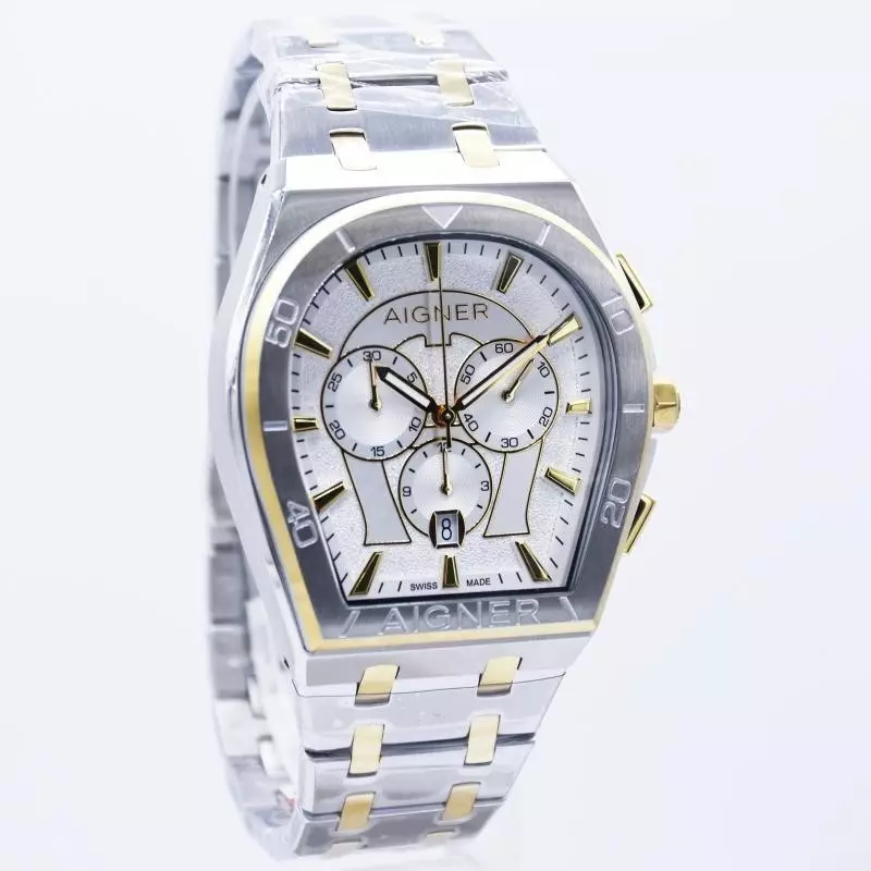 Aigner Lugo ARWG-12100302 rantai kombinasi Silver gold cowok