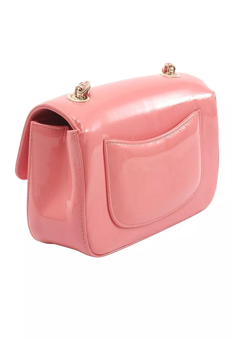 Pre-Loved Chanel Mini Cc Patent Camellia Flap