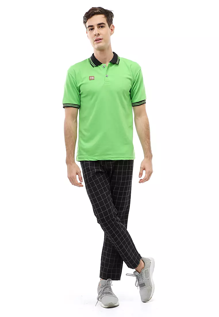 Jack Atasan Formal Kaos Polo Polos Pria Short Sleeve Material Cotton ORIGINAL - Green