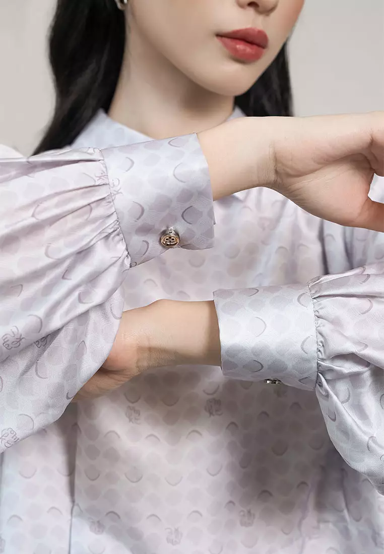 Kami Nami Bishop Sleeve Top Ash