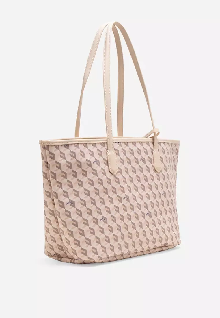 Russo Monogram Tote Bag Beige