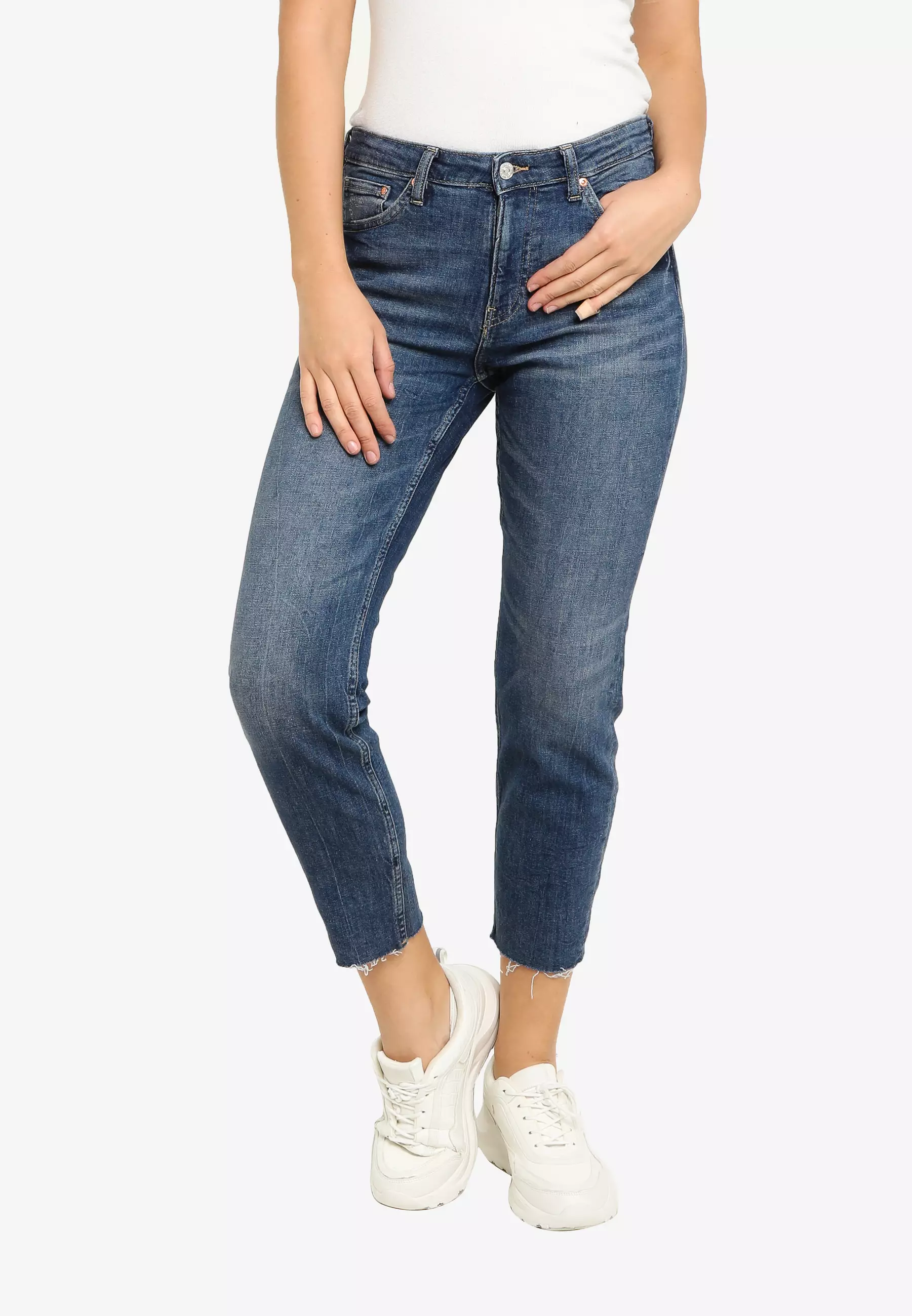 Buy H&M Girlfriend Regular Ankle Jeans 2024 Online
