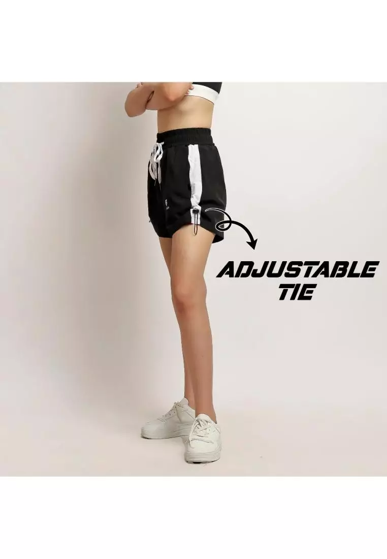 Fitwear - Celana Pendek Big Size Olahraga Wanita VICTORIA LIST MICROFIBRE - LIST SKY BLUE