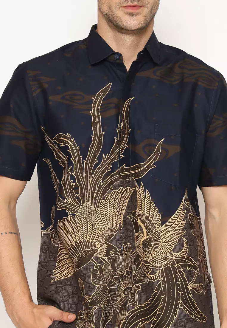 MY AKSA BATIK PRIA KEMEJA PENDEK SAVERO SACHI