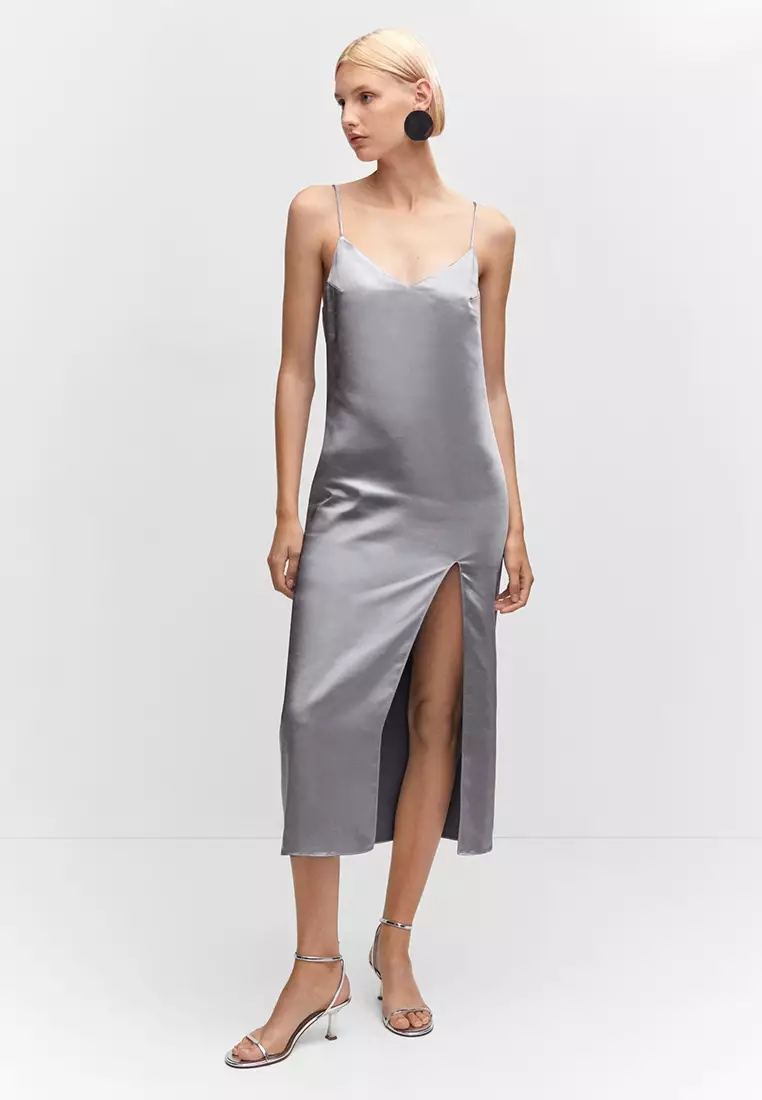 Mango silk dress top