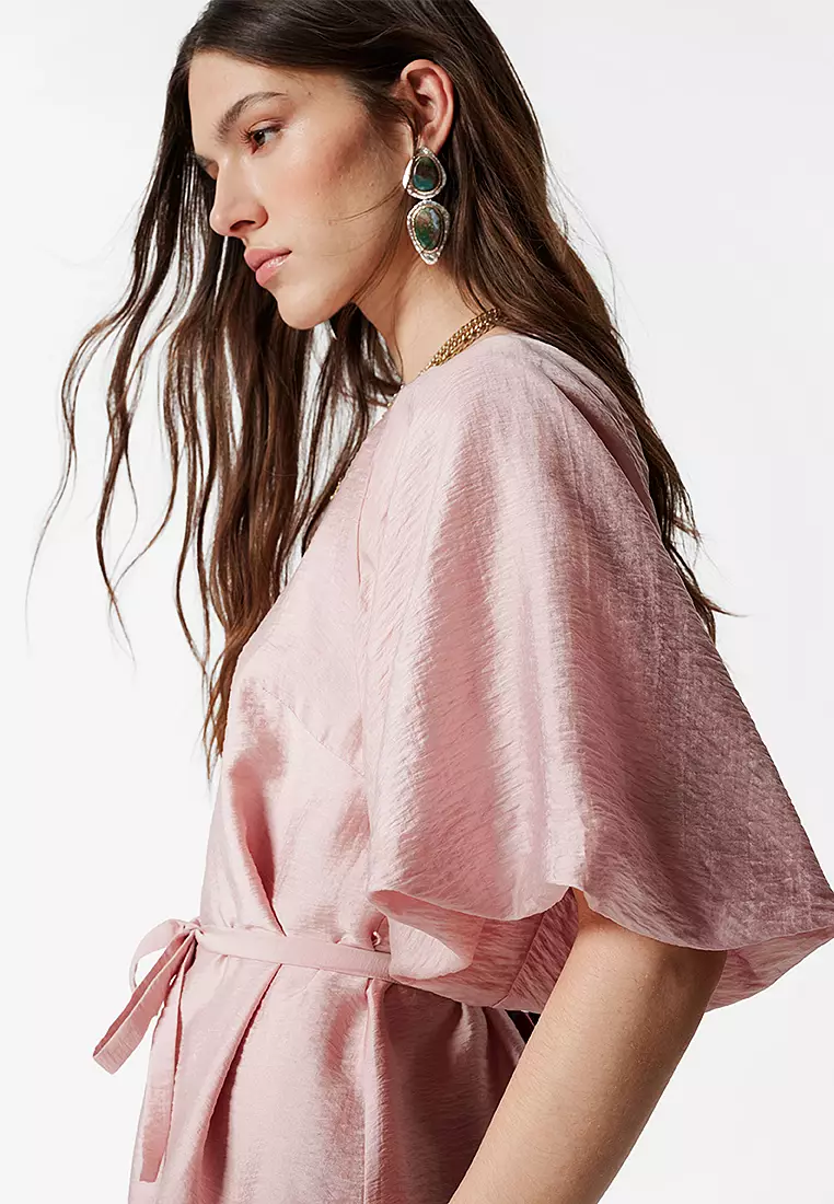 Puff-Sleeved Mini Dress