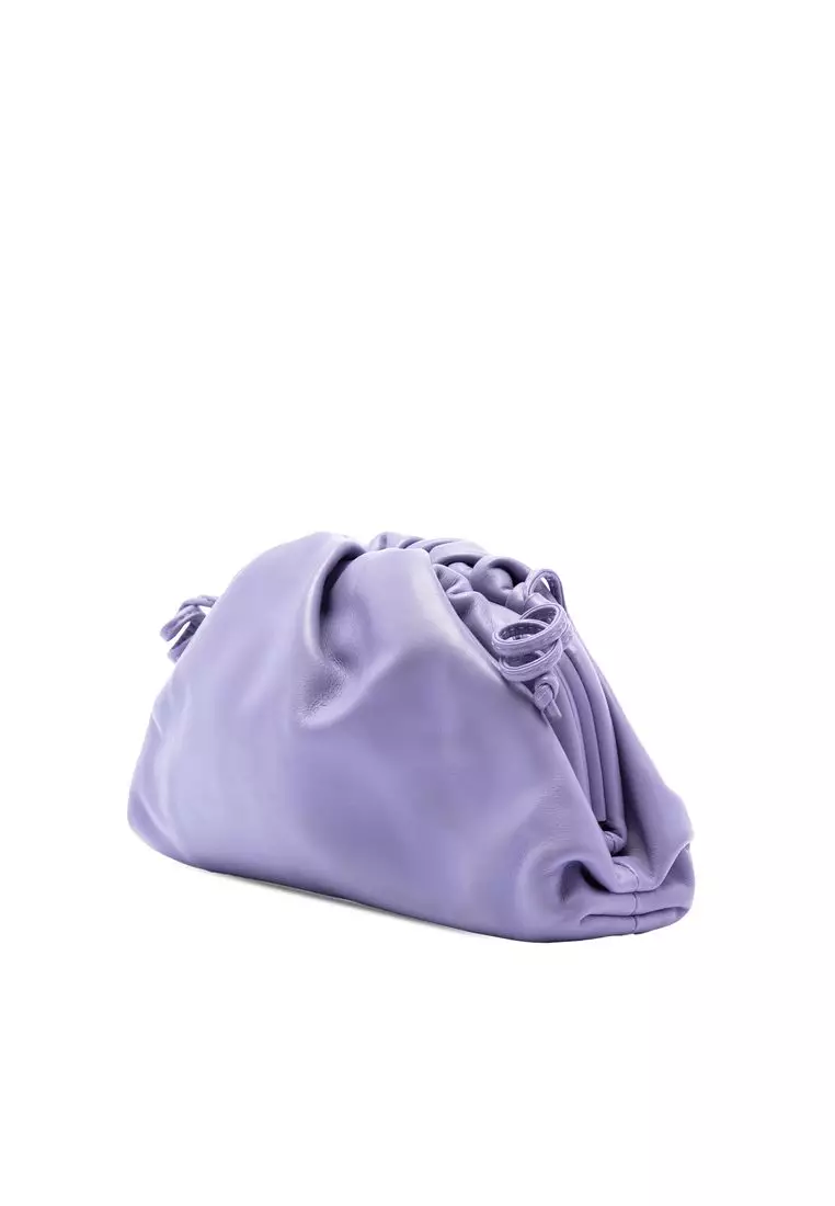 Pre-Loved Bottega Veneta Lambskin The Mini Pouch Crossbody