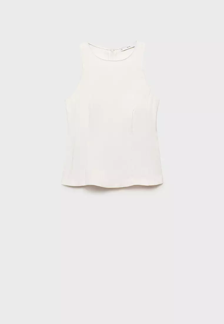 Halter-Neck Flared Top