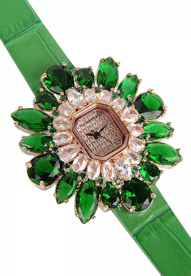 Snow Fashion Watch in Green for Women