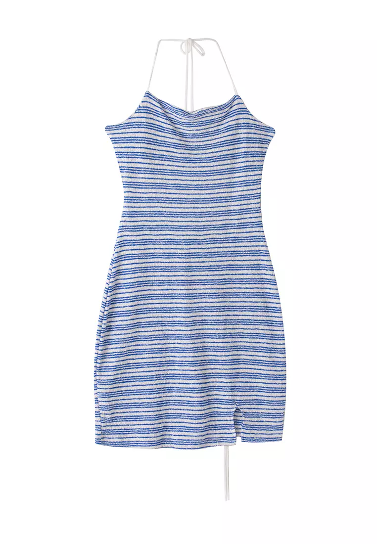 Pull and bear striped dress hot sale