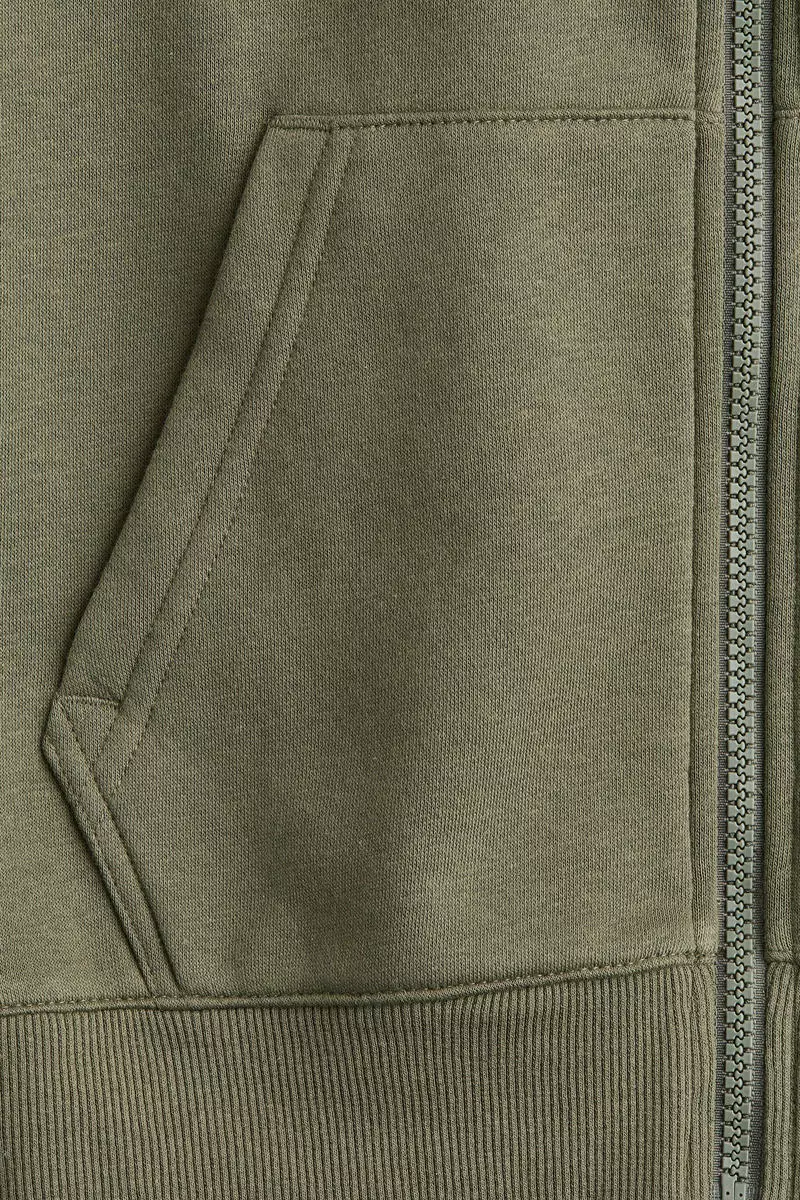 Zip-through hoodie