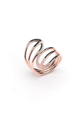 Millenne silver MILLENNE Minimal Open Airy Wire Rose Gold Ring with 925 Sterling Silver 67A00AC290DF2AGS_1