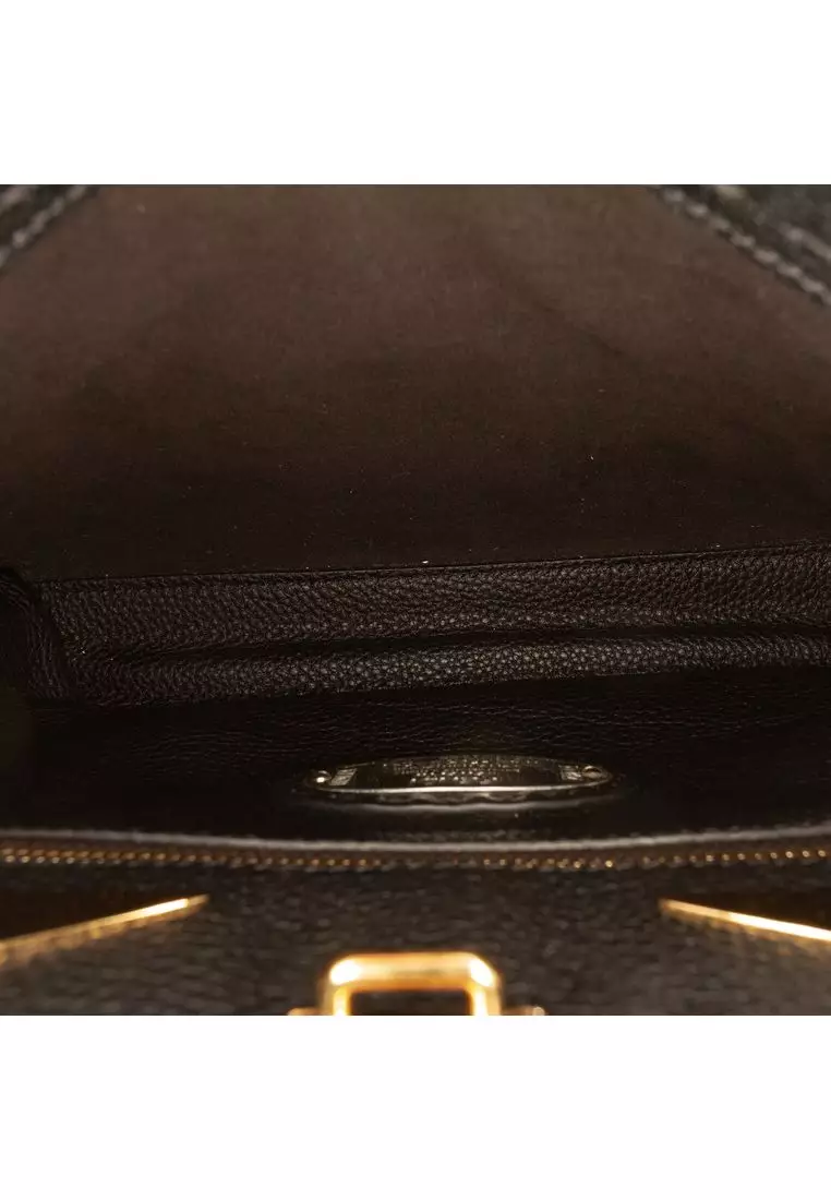 Pre-Loved Fendi Mini Calfskin Romano Selleria Peekaboo Iconic Fit Satchel