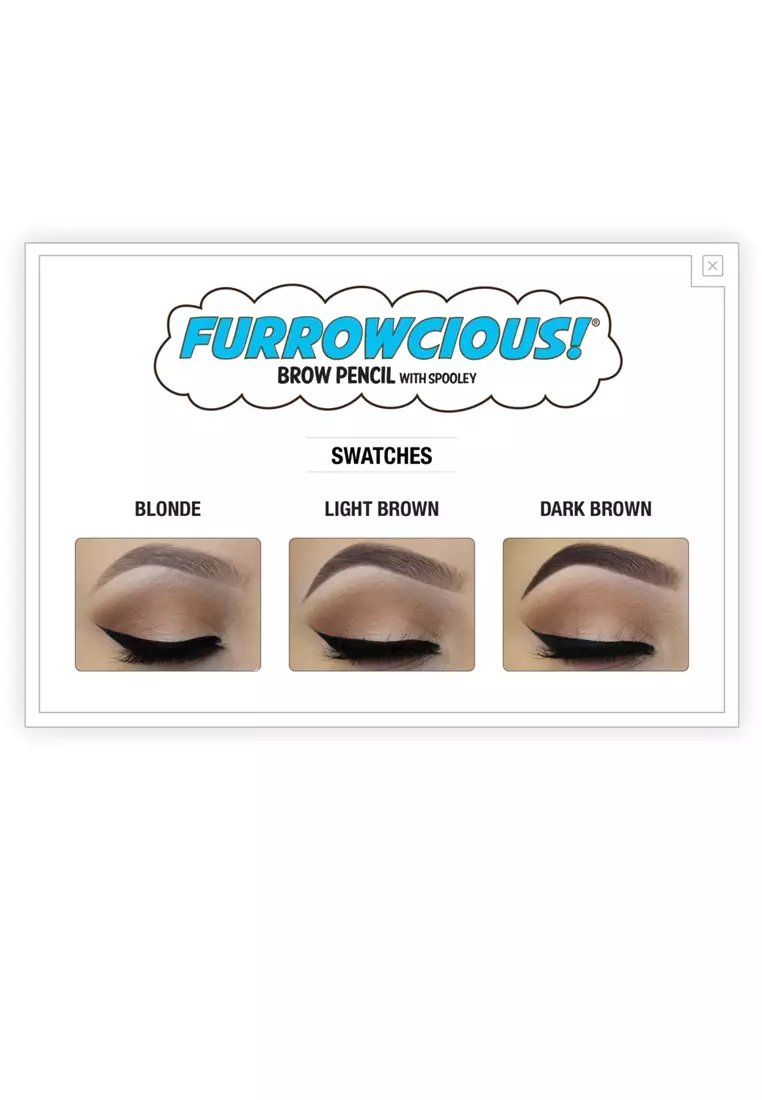 THE BALM FURROWCIOUS BROW PENCIL DARK BROWN
