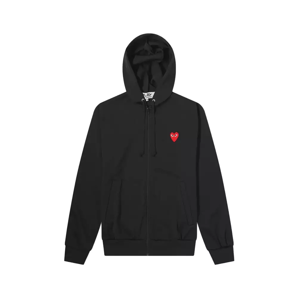 Jual Comme Des Garçons Comme Des Garcons Red Heart Logo Zipper Jacket