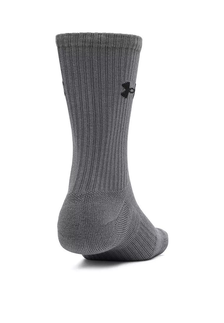 Performance Cotton Unisex 3-Pack Crew Socks